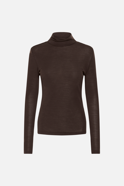 GZninia wool rollneck Chocolate Torte.