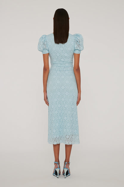 Lace Puff Sleeve Dress Omphalodes