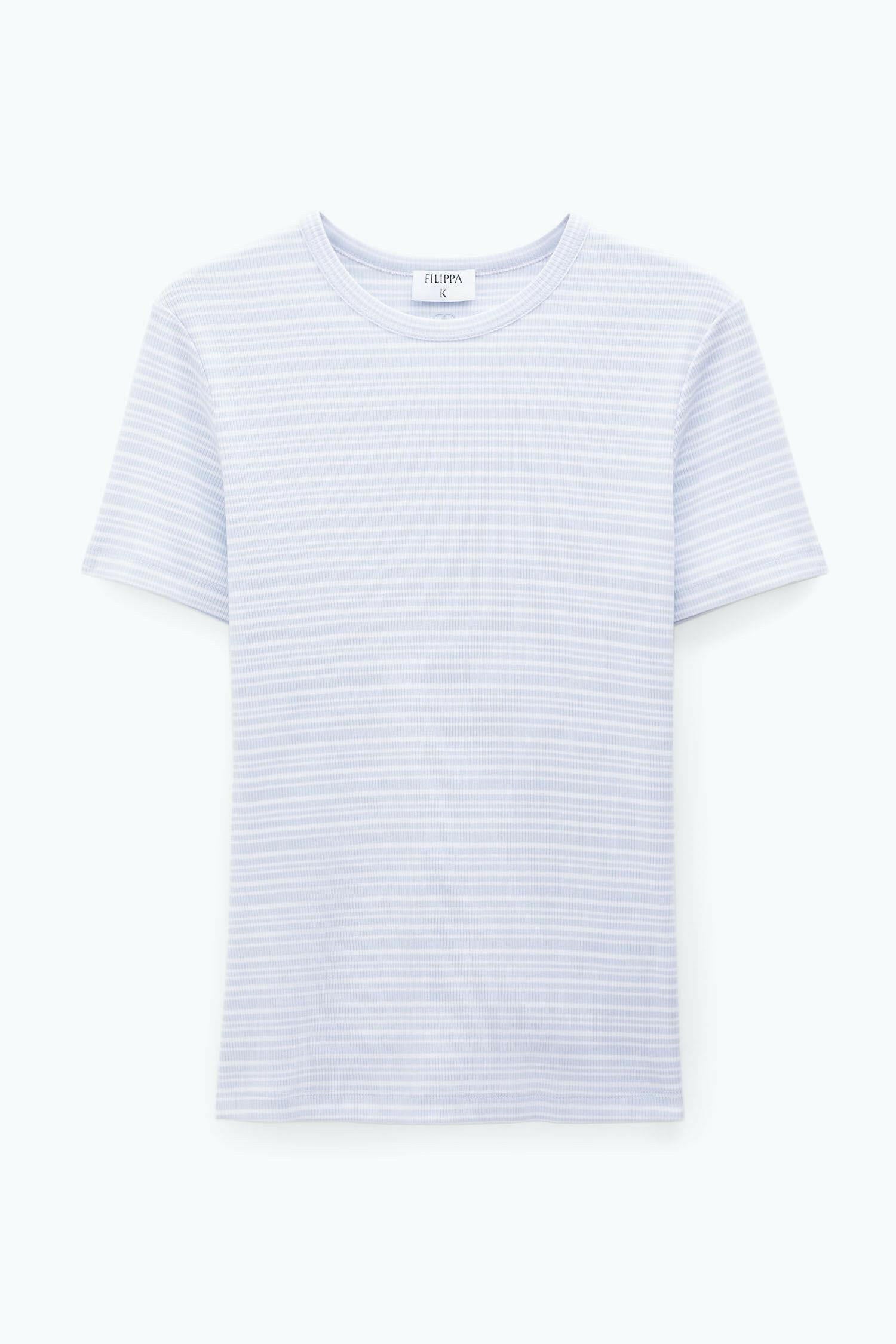 Striped Tee Mist Blue/White Stripe.