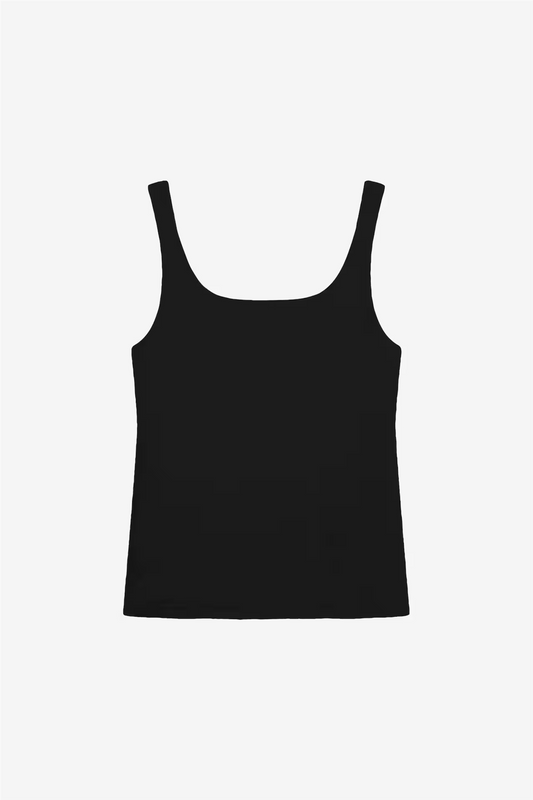 Tank Scoop back Black