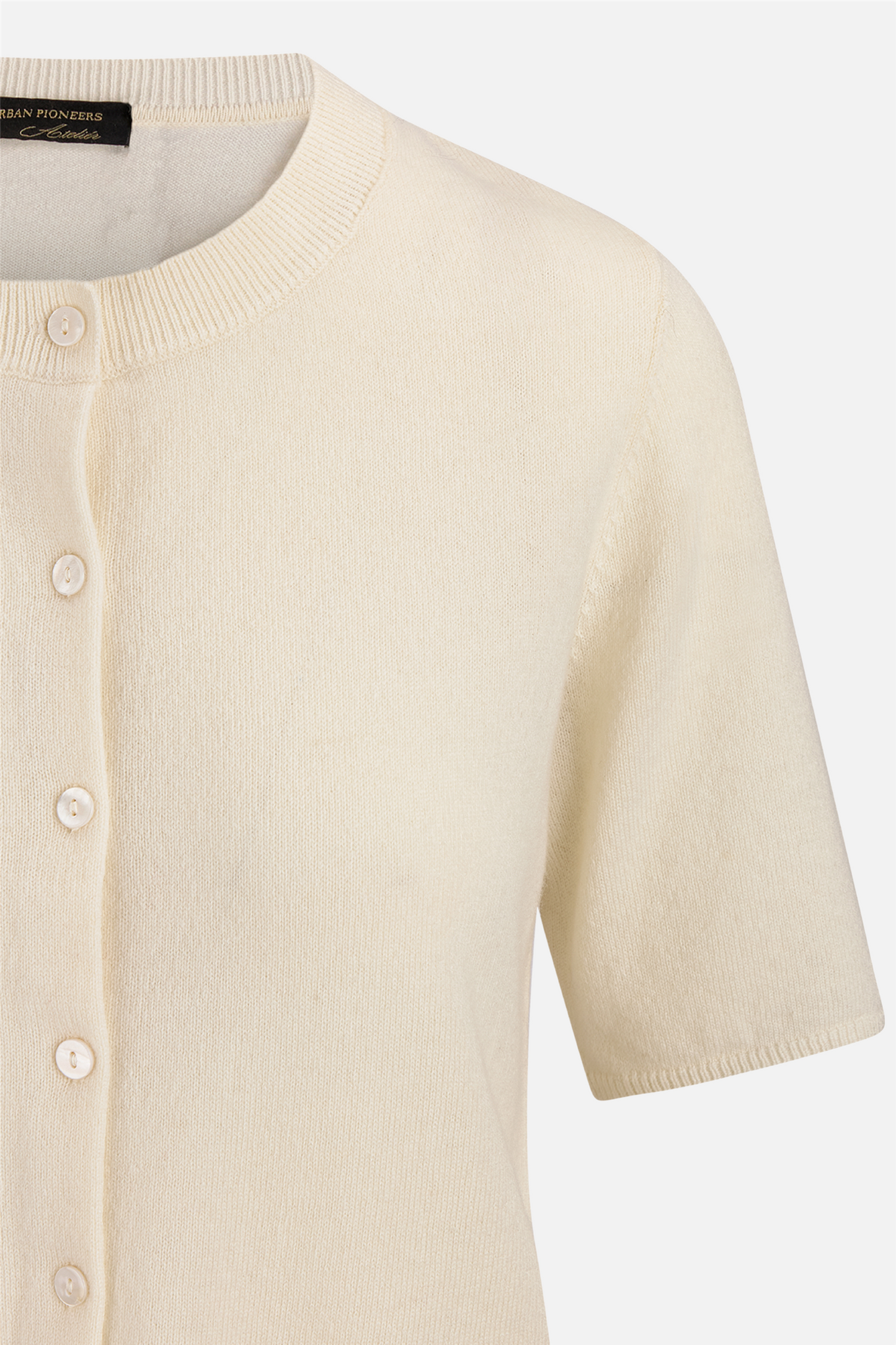 Indira SS Cardigan Ivory.