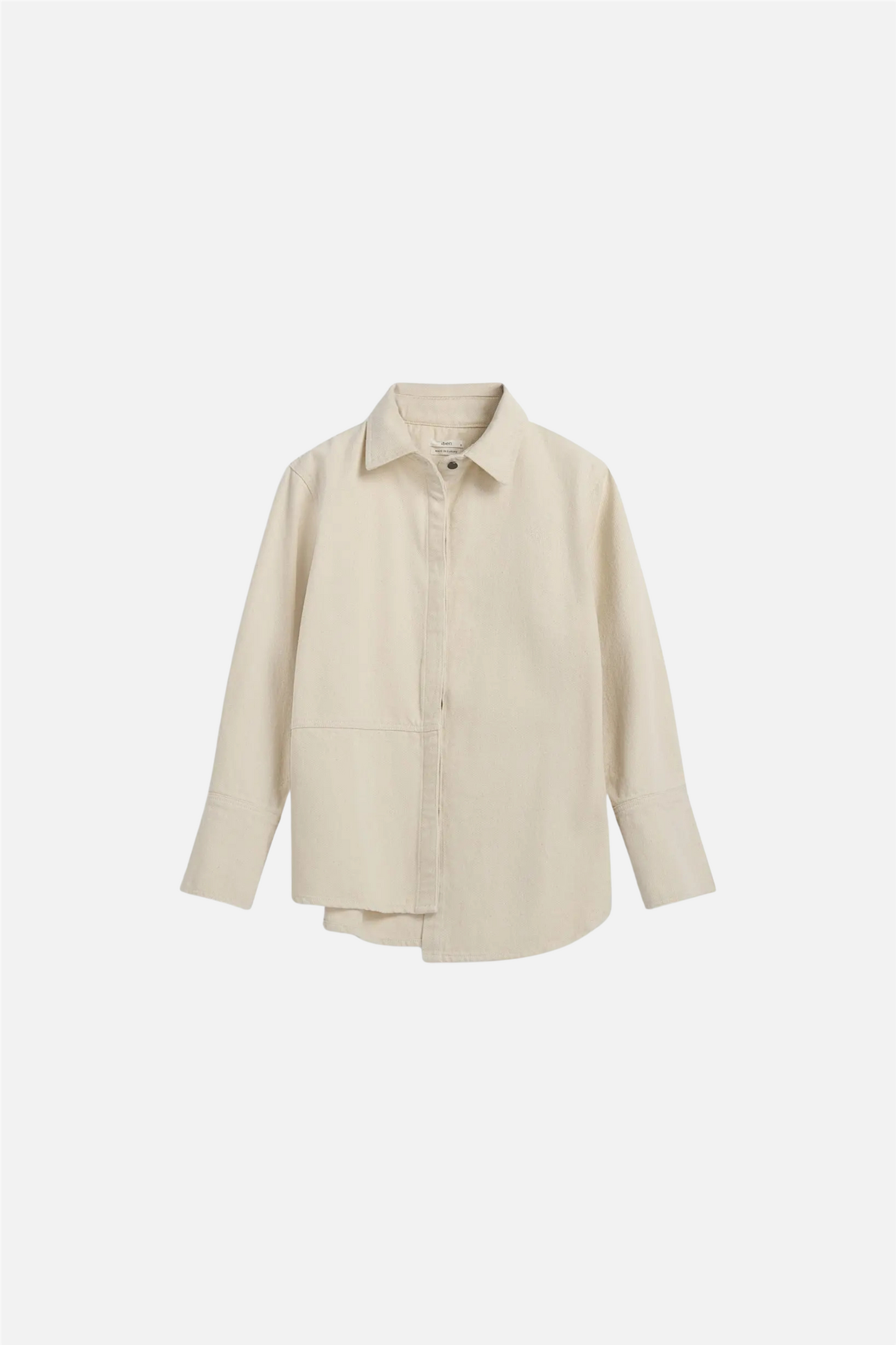 Reign denim overshirt Ecru