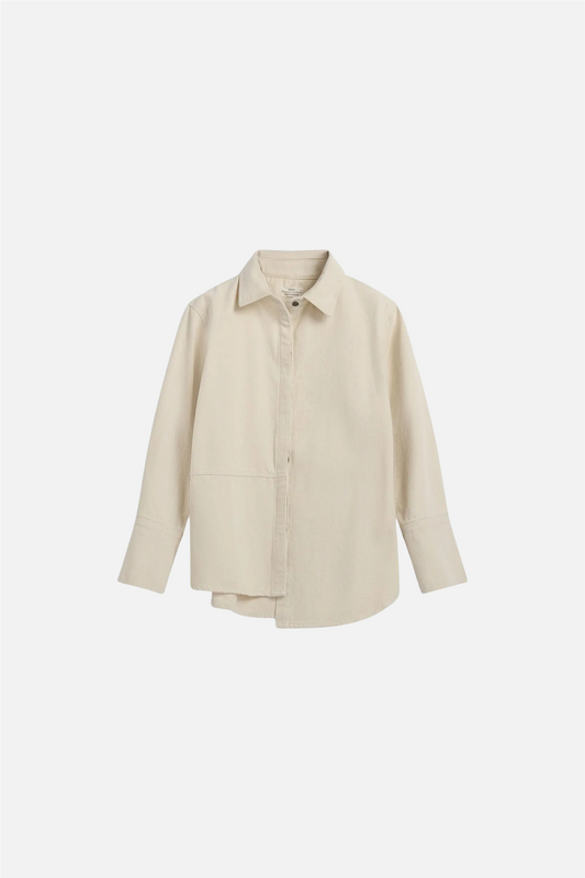 Reign denim overshirt Ecru