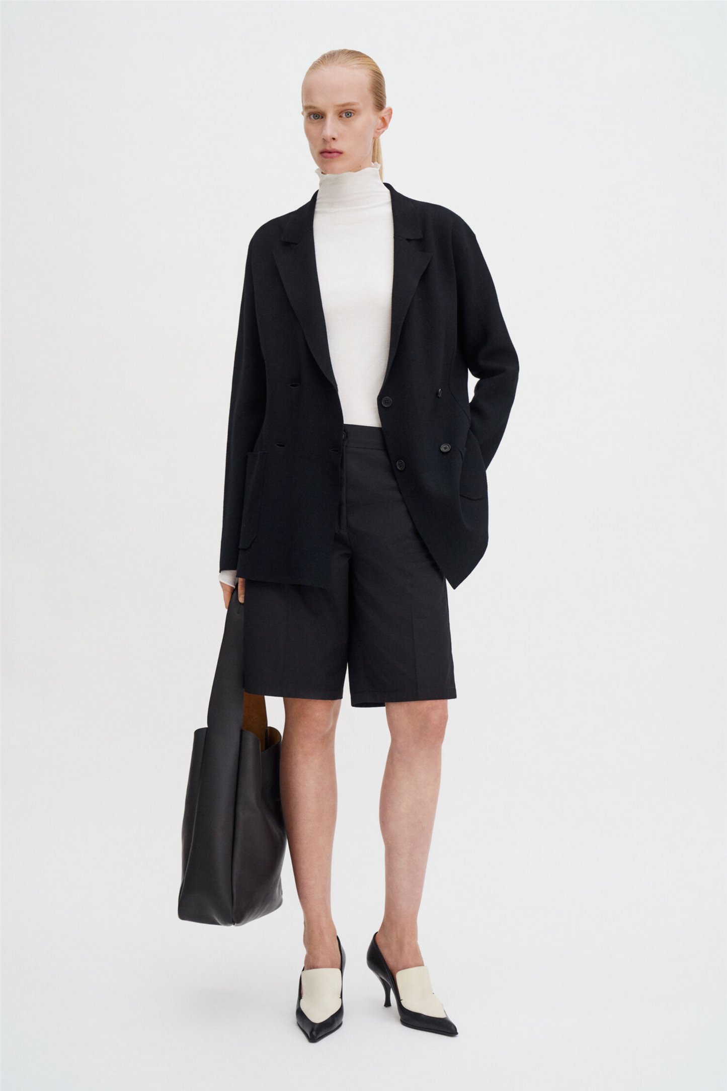 Milano Knit Blazer Black