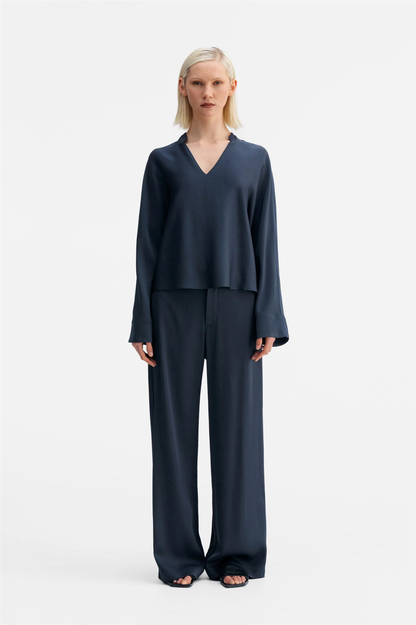 Mila Trousers Blue Grey