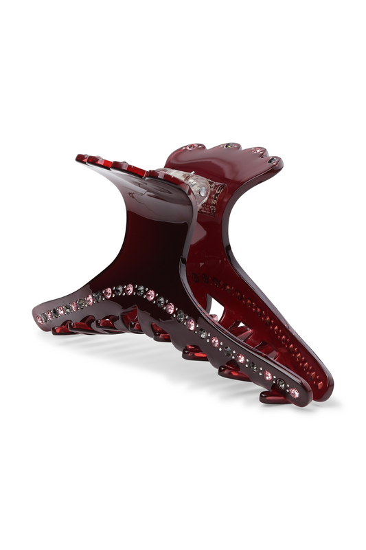 Helen Harvest Clip Biggest Burgundy