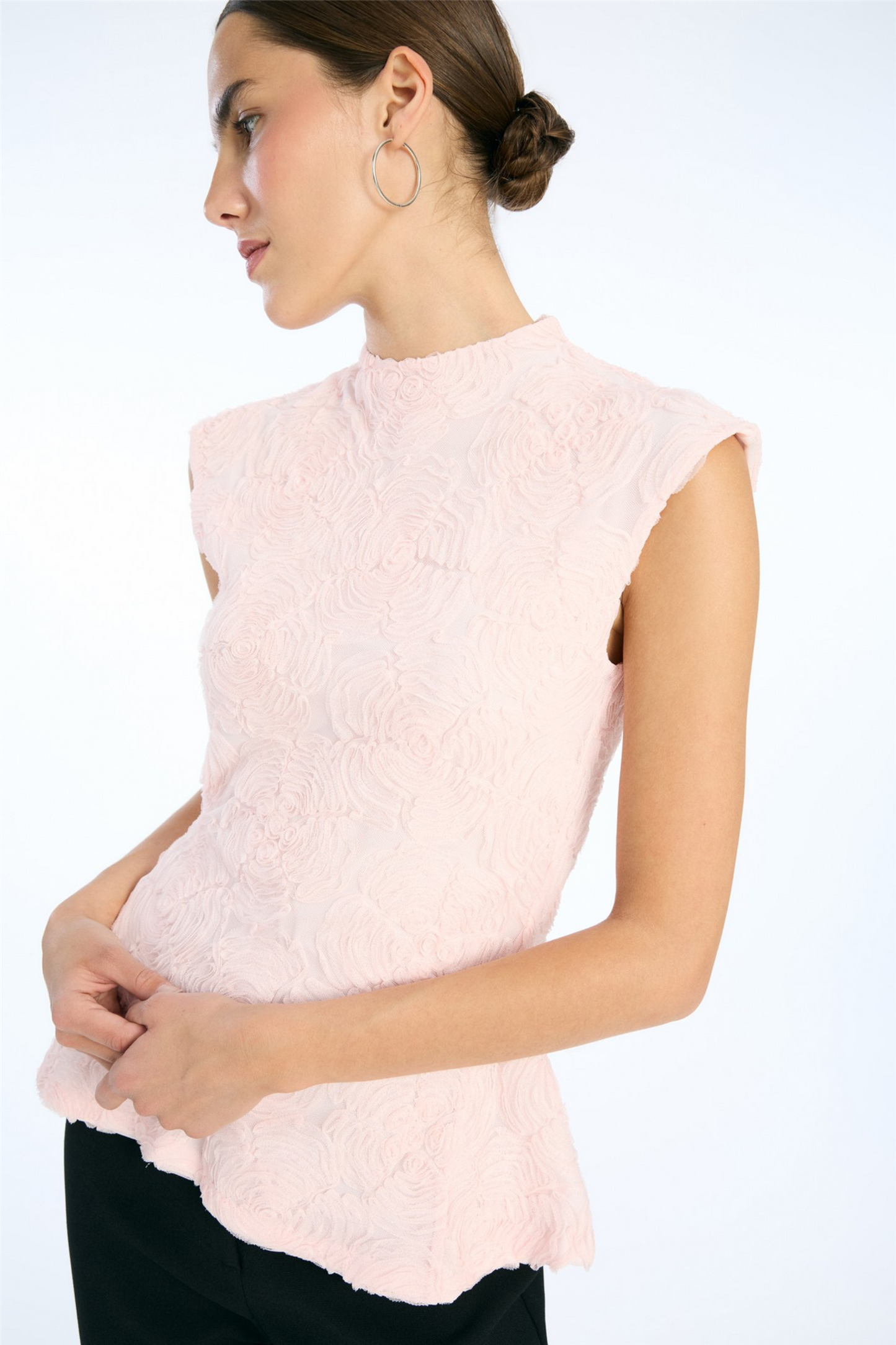 Mesh Sleeveless Top Orchid Ice