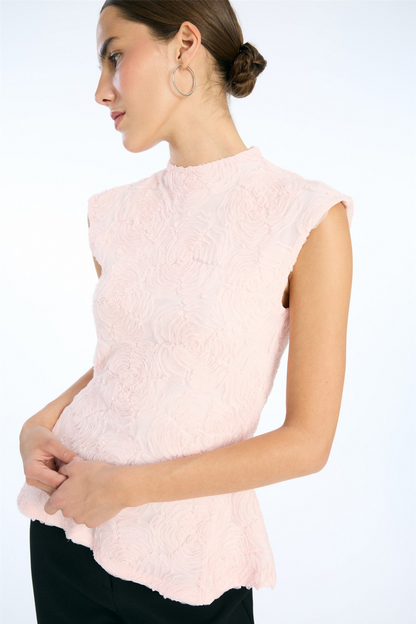 Mesh Sleeveless Top Orchid Ice