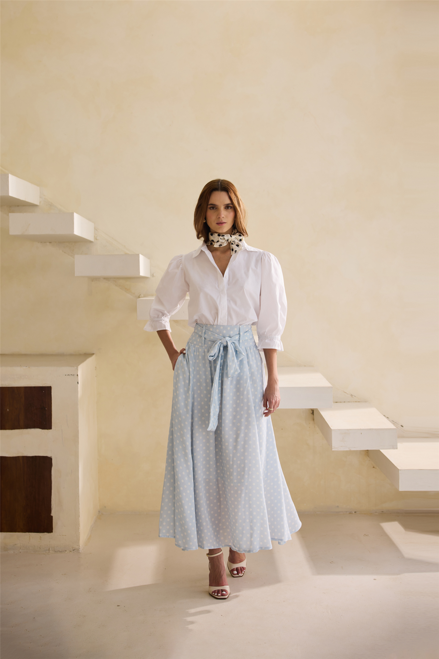 Vanja Skirt Delicate Blue Delicate Blue.