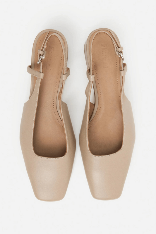 Elin Leather Beige Beige