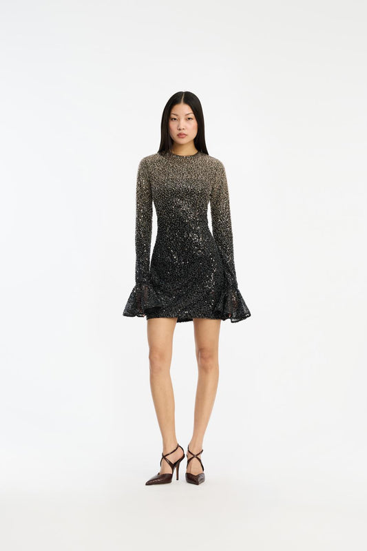Beaded Ls Mini Dress Incense Comb.