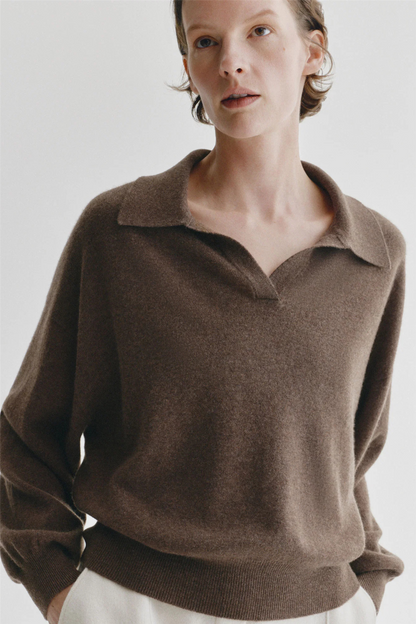 Katriel Sweater Dark Truffle.