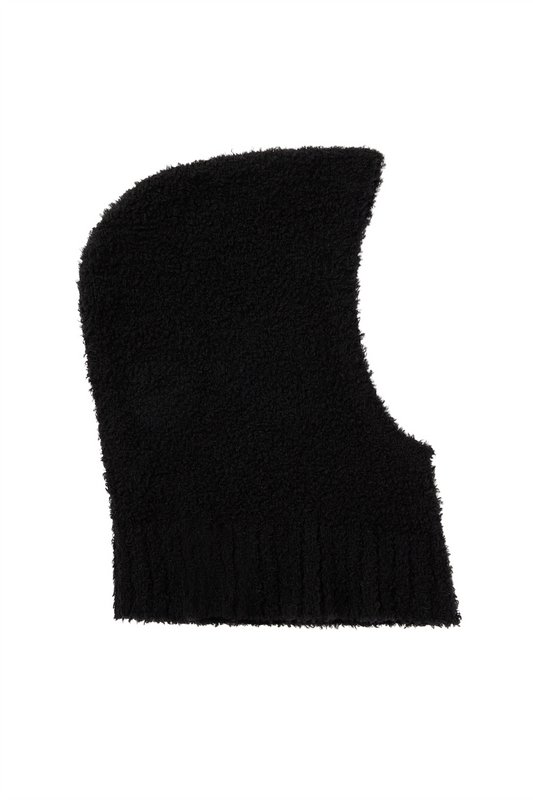 Fluffy Balaclava Black
