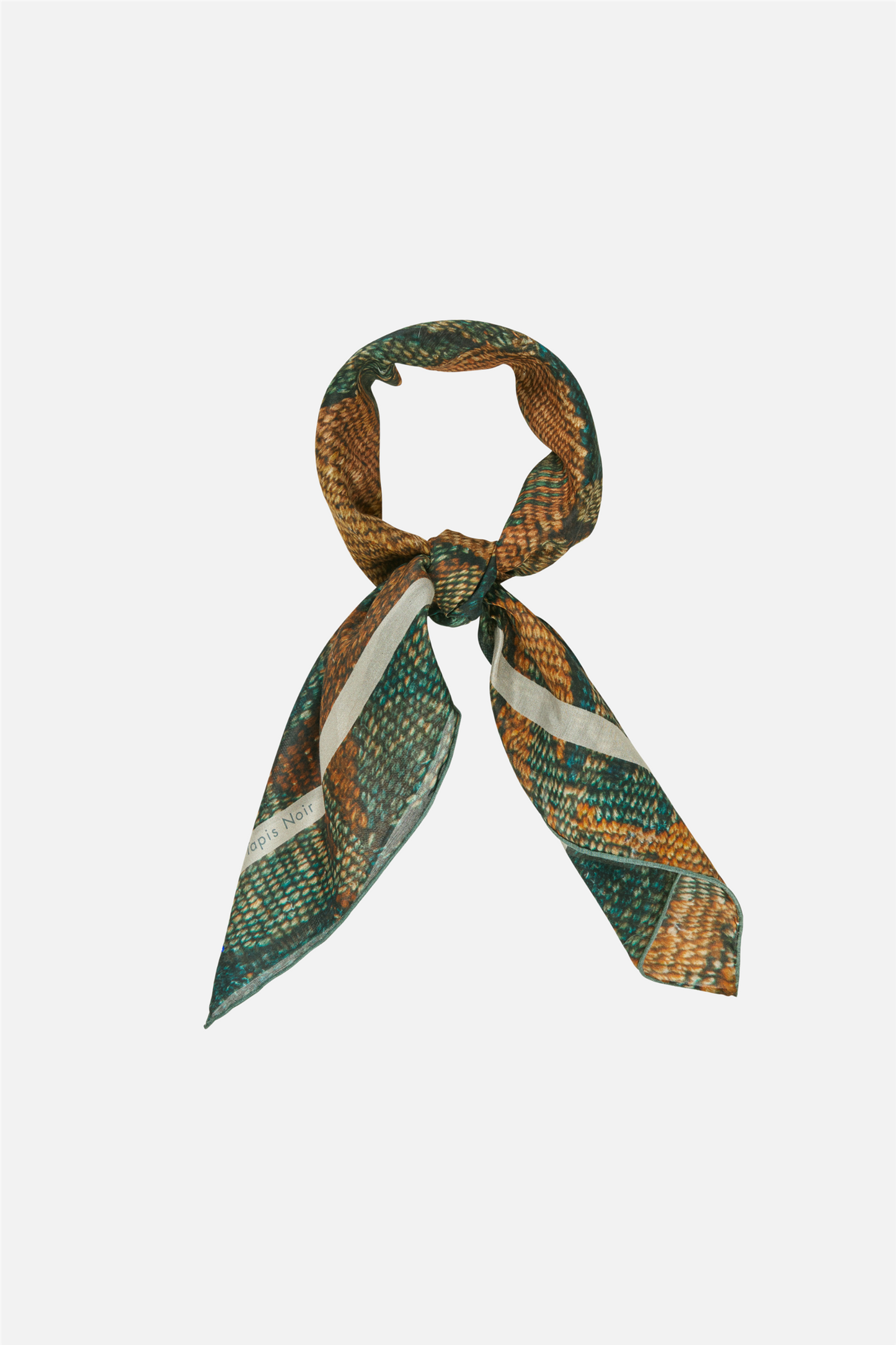 Light Lemon Tapestry Scarf Green