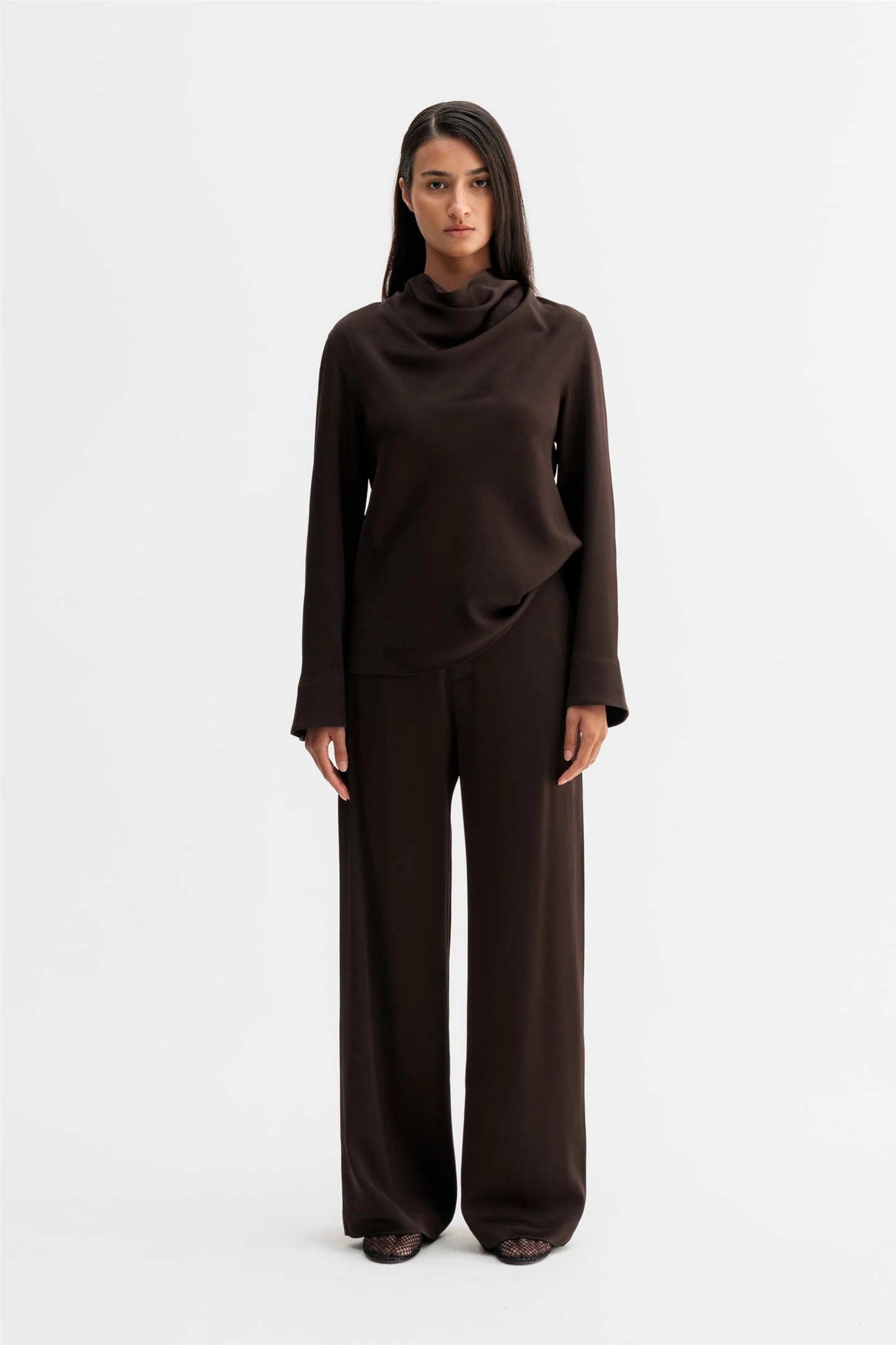 Mila Trousers Dark Brown