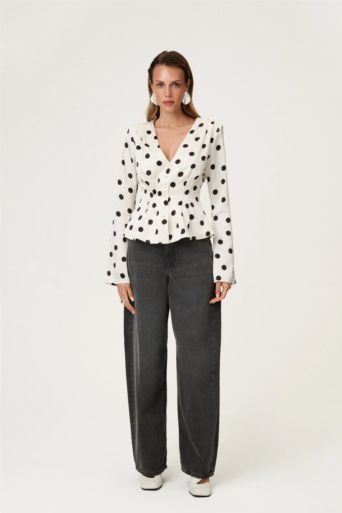 Marmo Blouse Créme Dot.