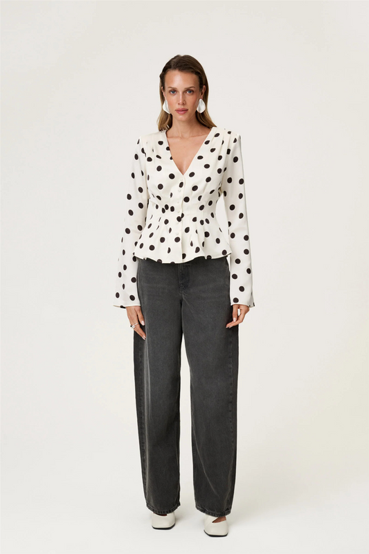 Marmo Blouse Créme Dot.