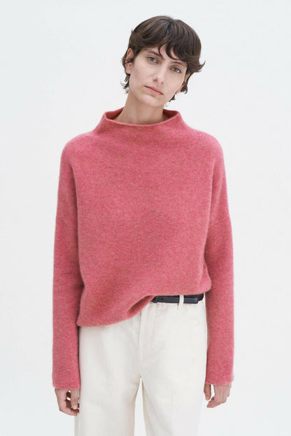 Mika Yak Funnelneck Sweater Light Raspberry