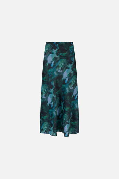 Diaz Print Skirt MA Green.