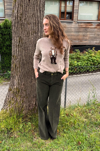 Elaine Cord Jeans Militare.