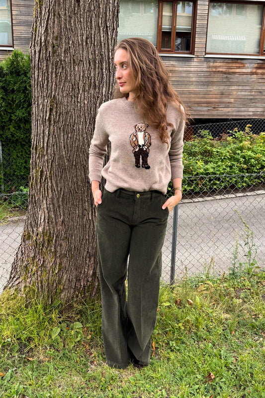 Elaine Cord Jeans Militare.