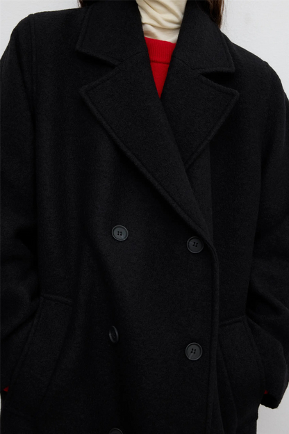 DB Wool Coat Black.