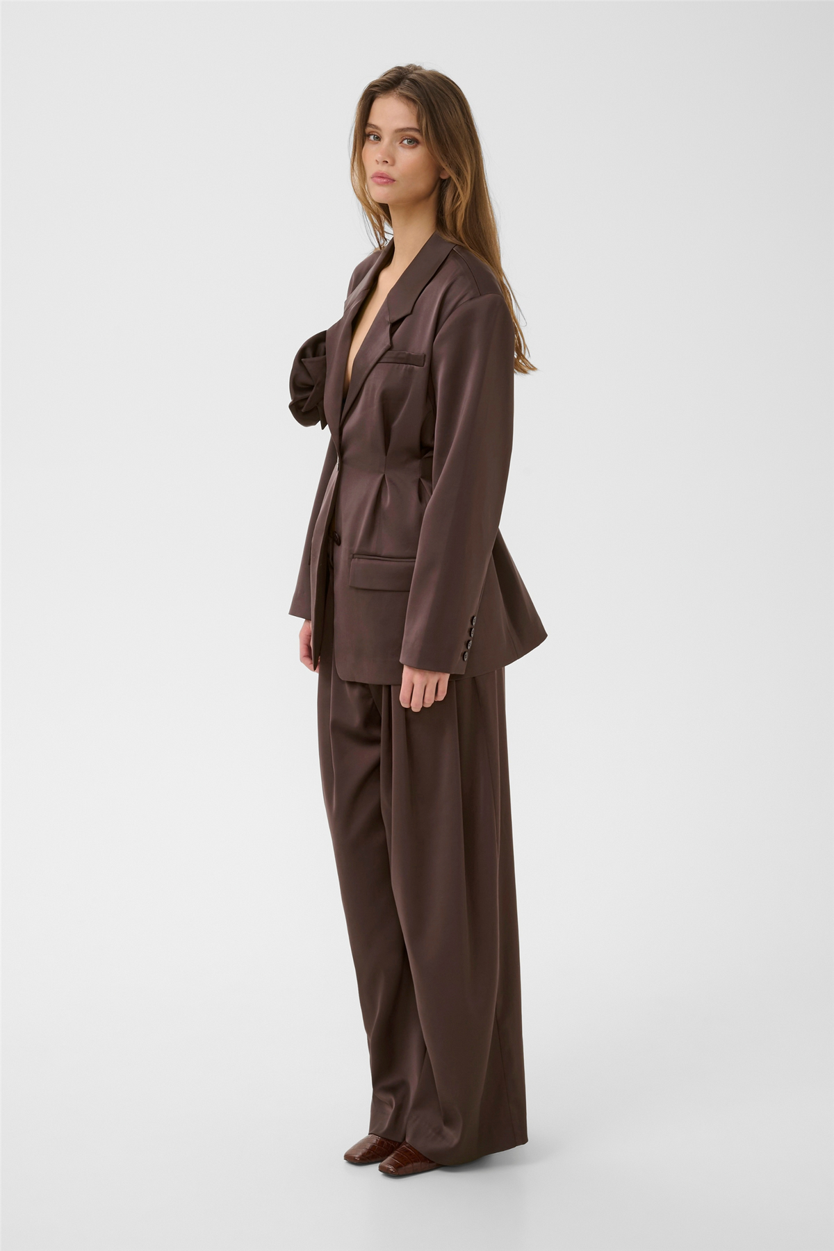 GZelva waist blazer Deep Plum