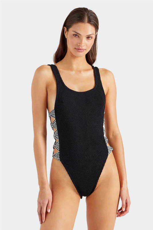 Tiffany Swim Gingham Black