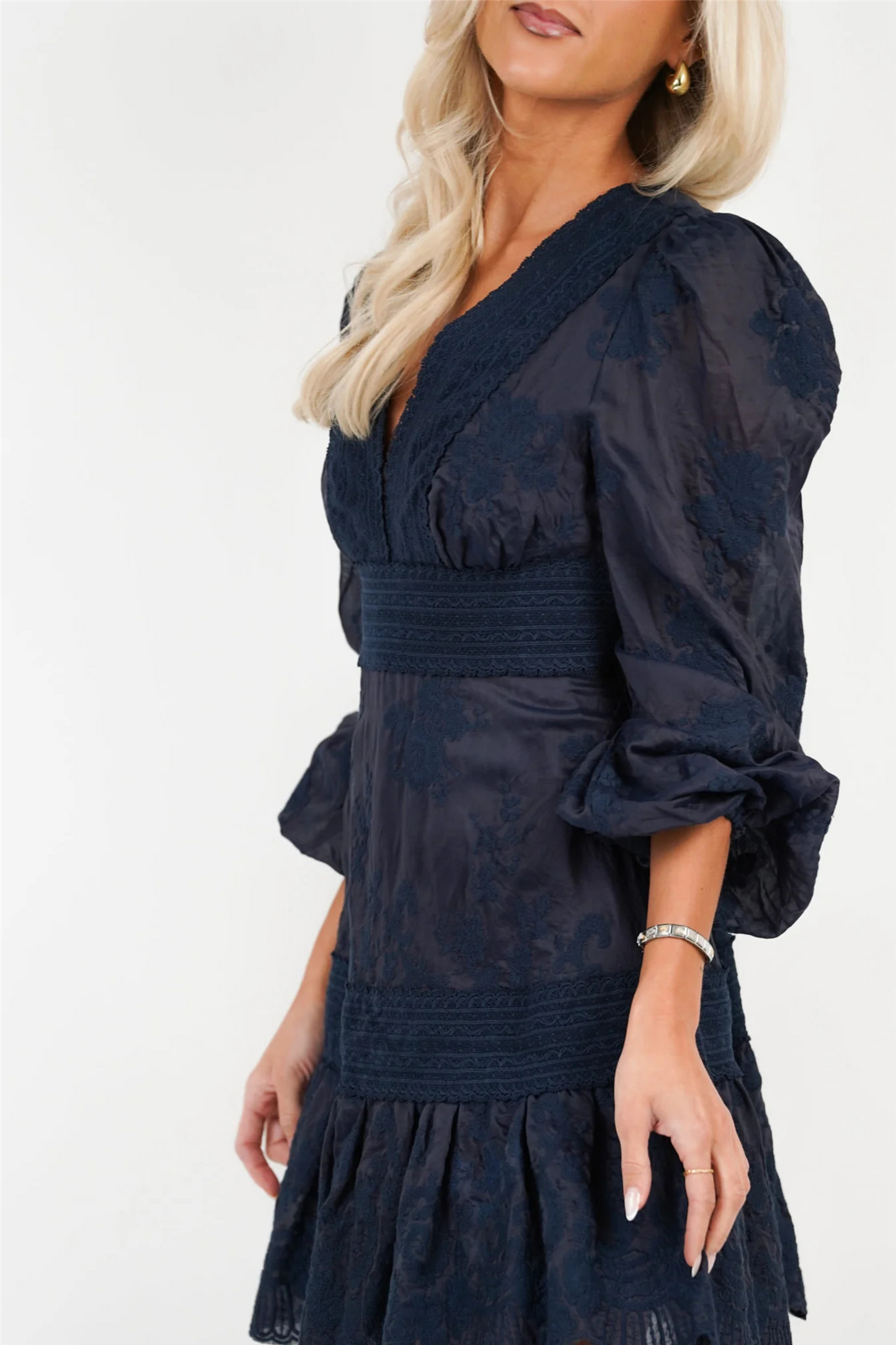 Castle Lace Dress Midnight Blue.
