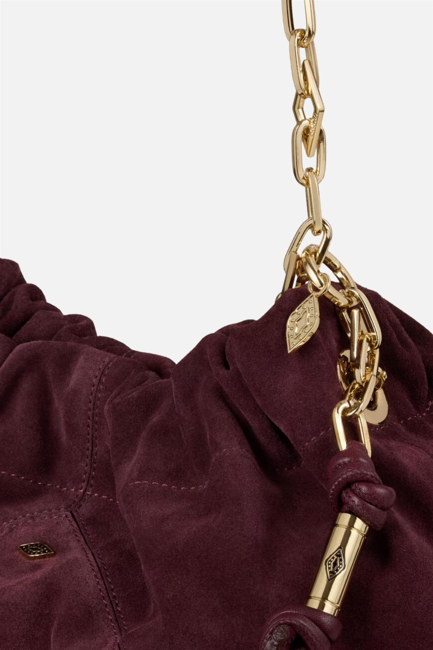 Bag M Suede June Tote Bordeaux