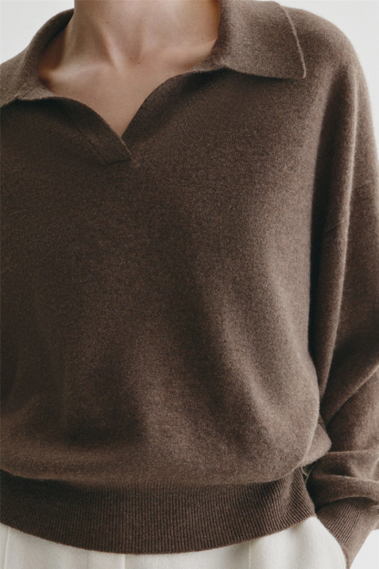 Katriel Sweater Dark Truffle.