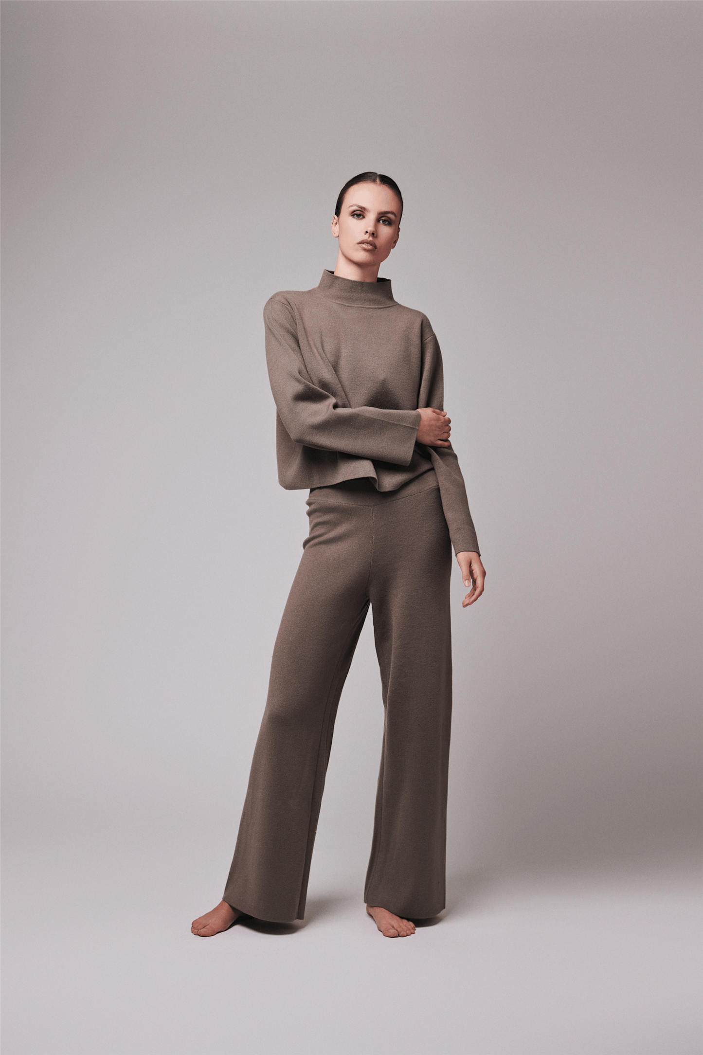 IBEN SERGE PANTS Taupe