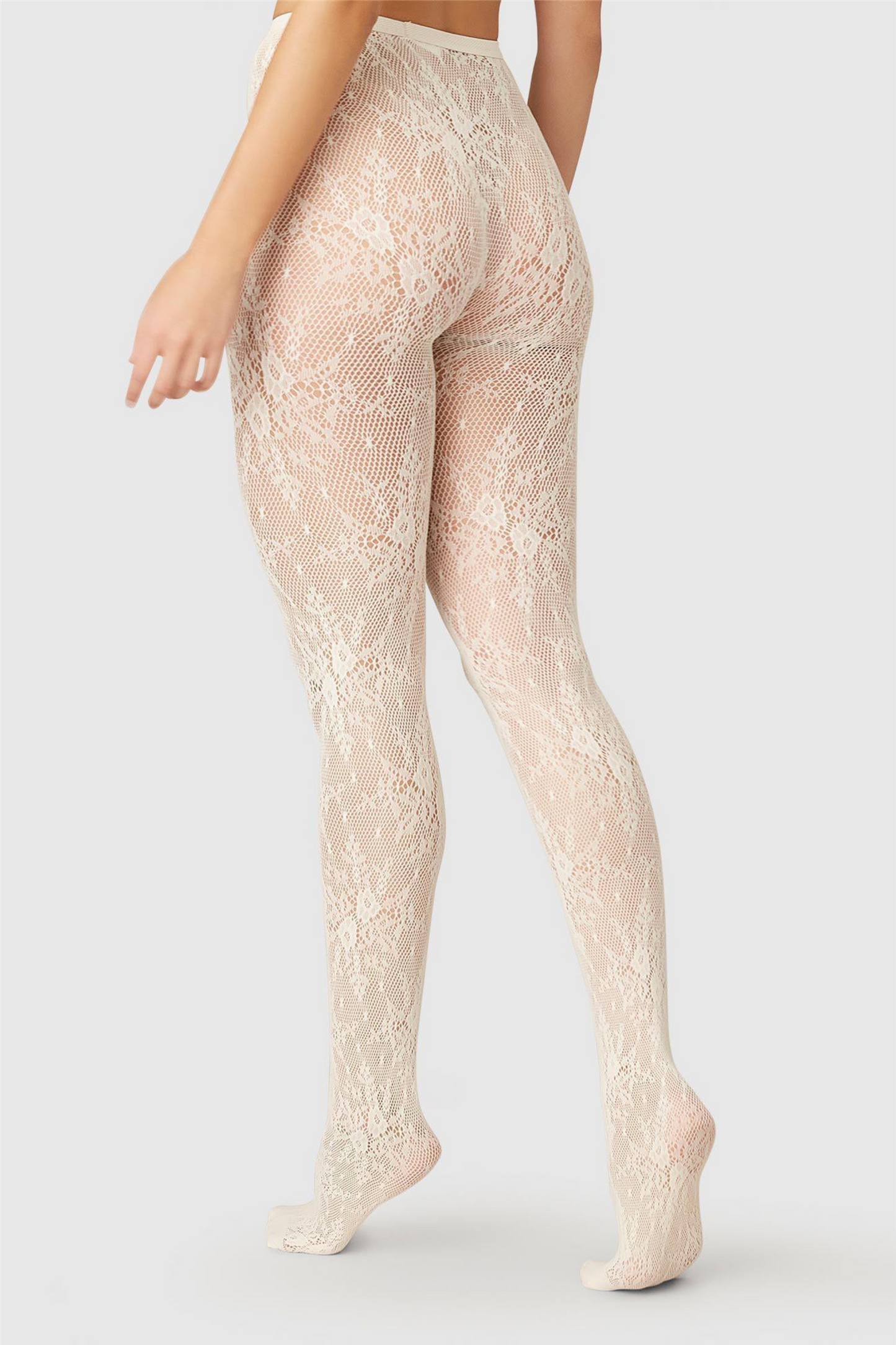 Rosa Lace Tights Ivory