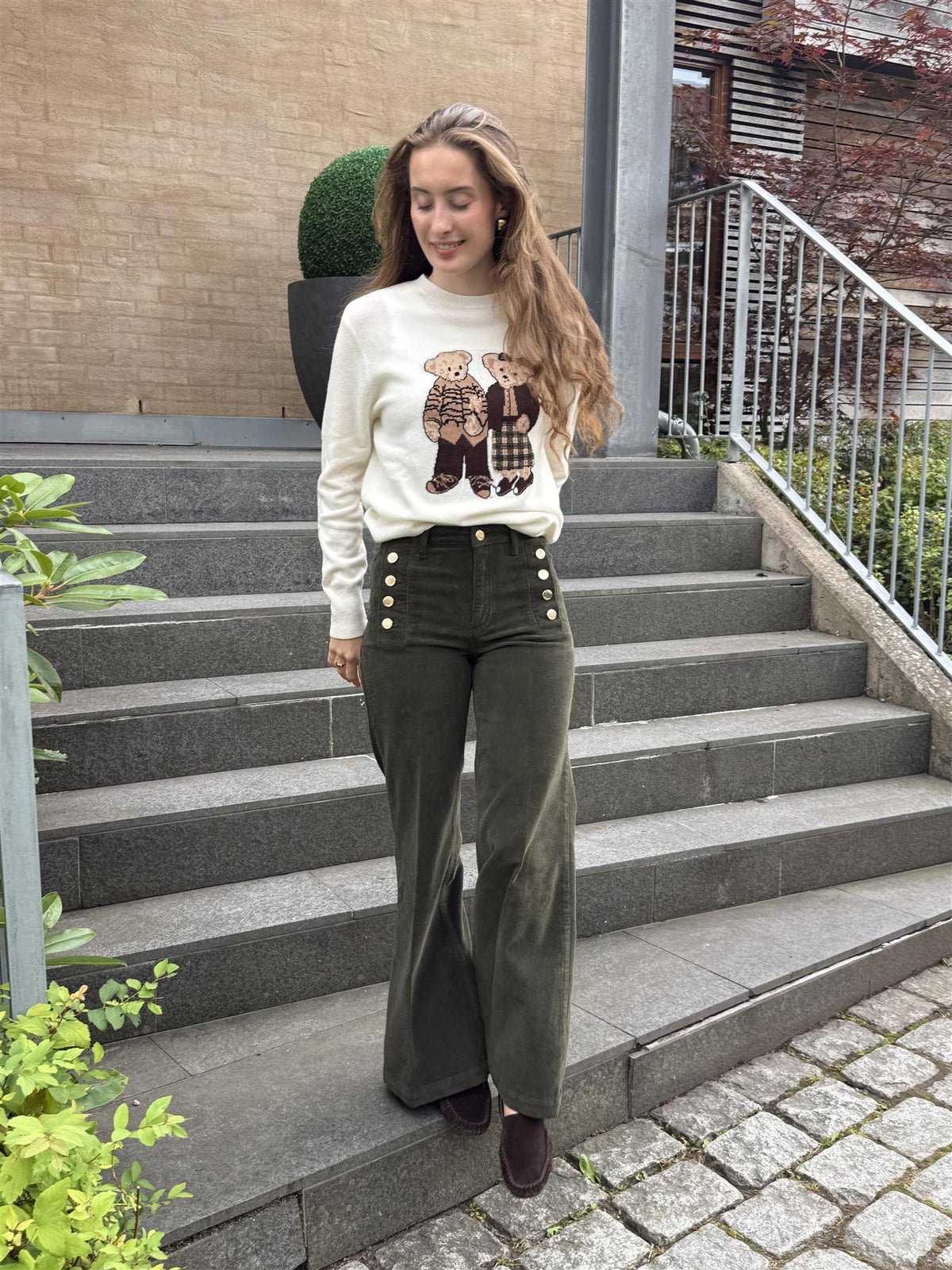 Giudith Cord Jeans Militare