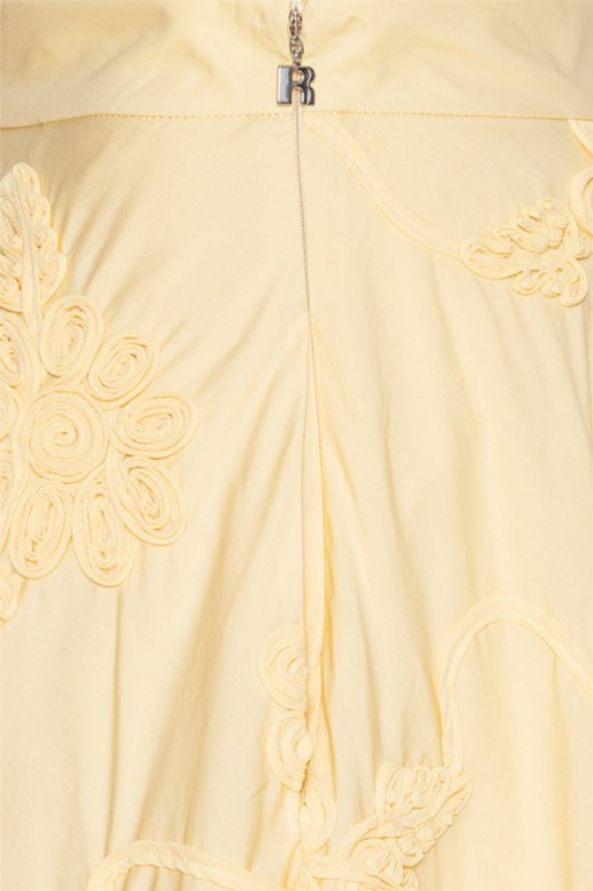 Flower Maxi skirt Italian Straw