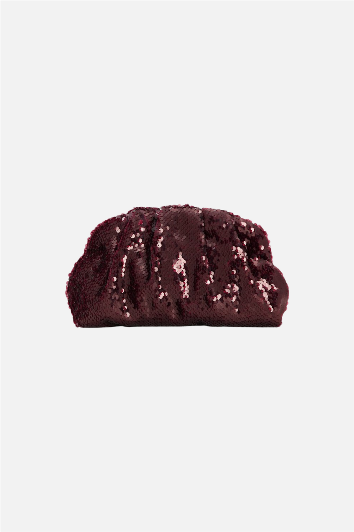 Sequin Clutch Bag Burgundy.