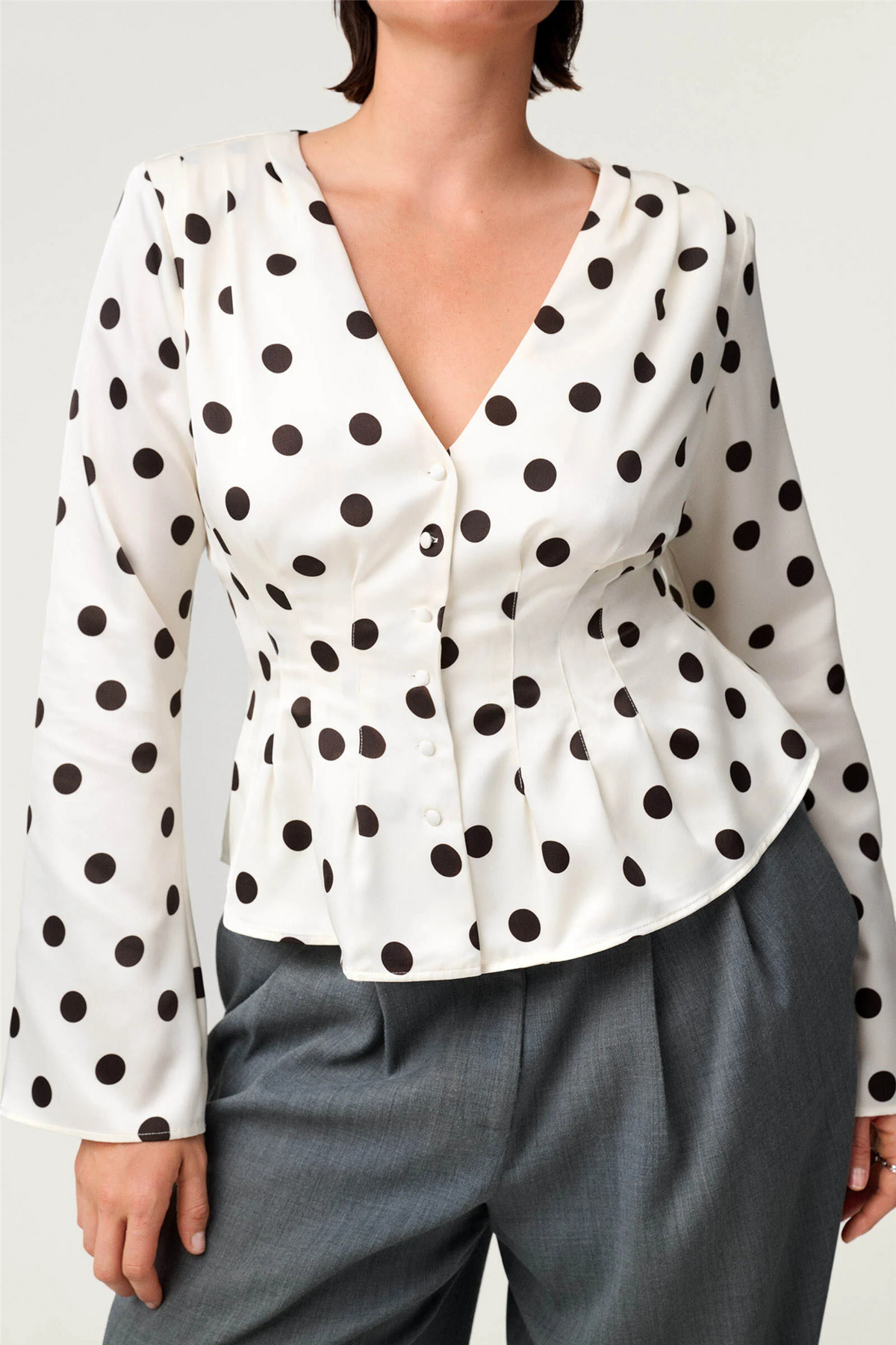 Marmo Blouse Créme Dot.
