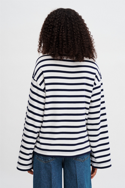 Cotton mariner top White