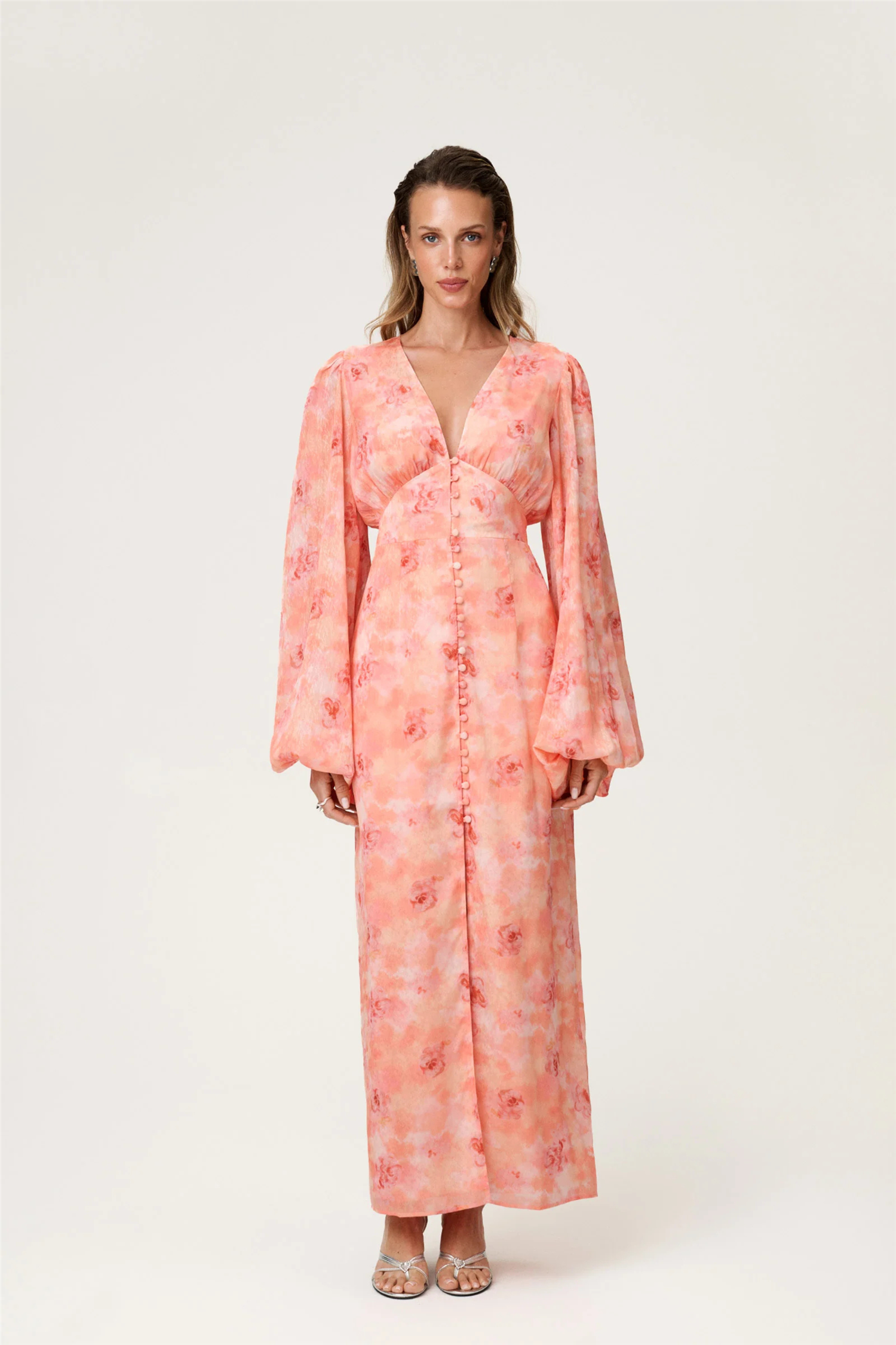 Positano Dress Peach.