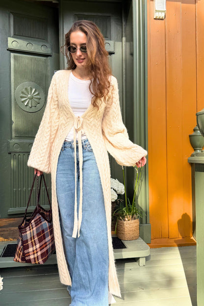 Biella Cardigan Butter Yellow.