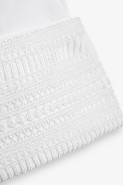 Atari Lace Shirt Bright White