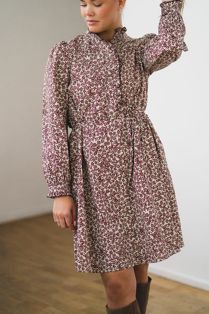 RAUSMaja Shirt Dress AOP Port Royale Flw