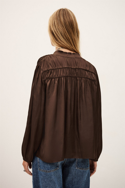 Cessia Blouse Chocolat