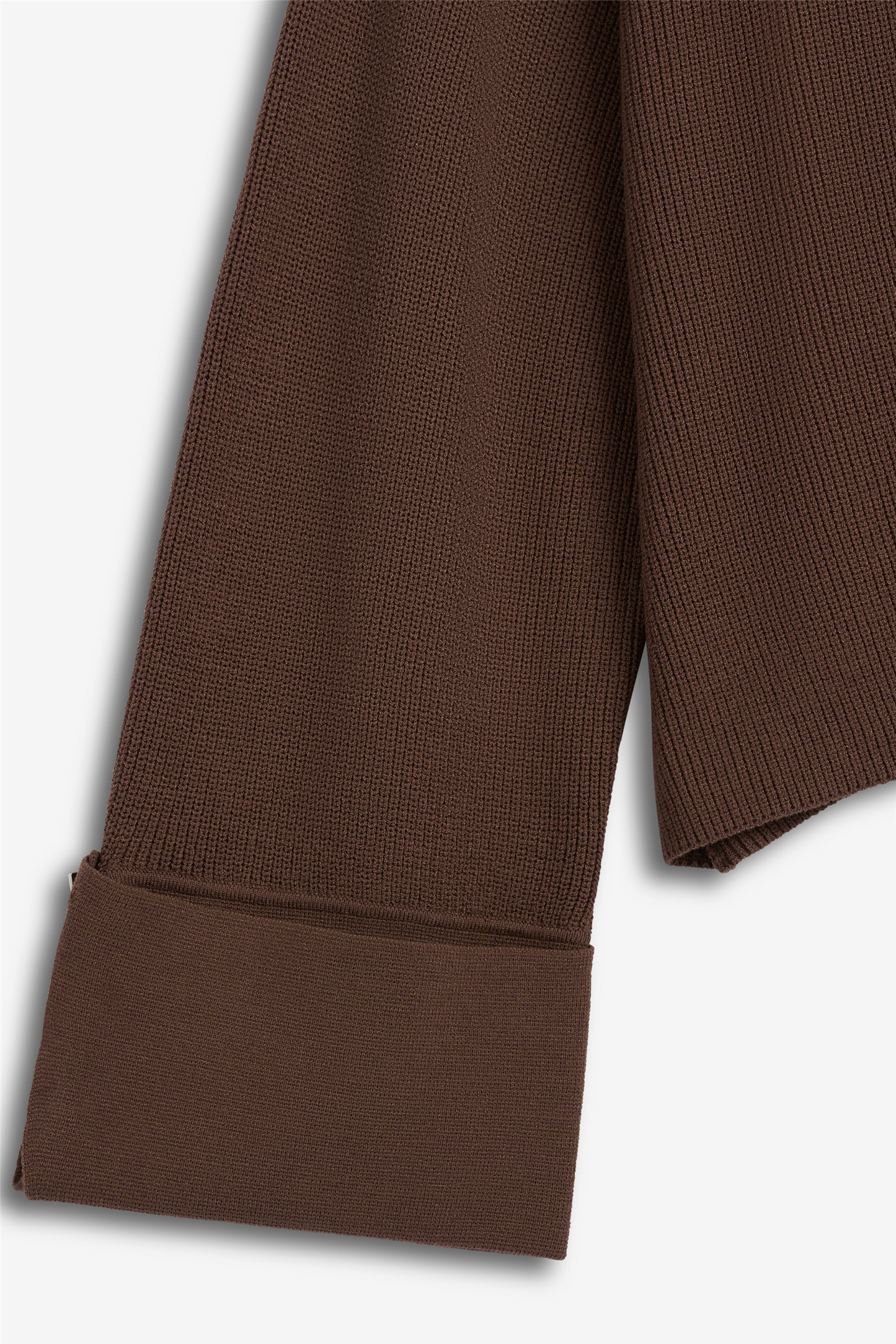 Atari Rib Cardigan Walnut Brown