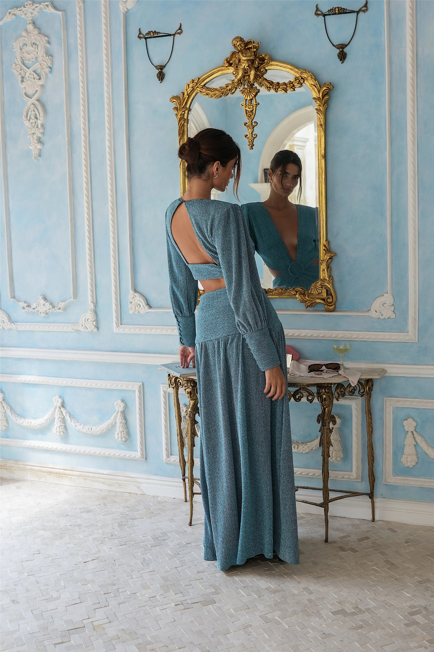 Mabel Maxi Dress Turquoise