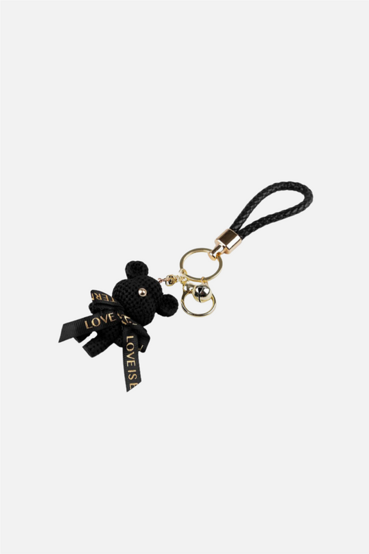 Teddy Bag Charm Black