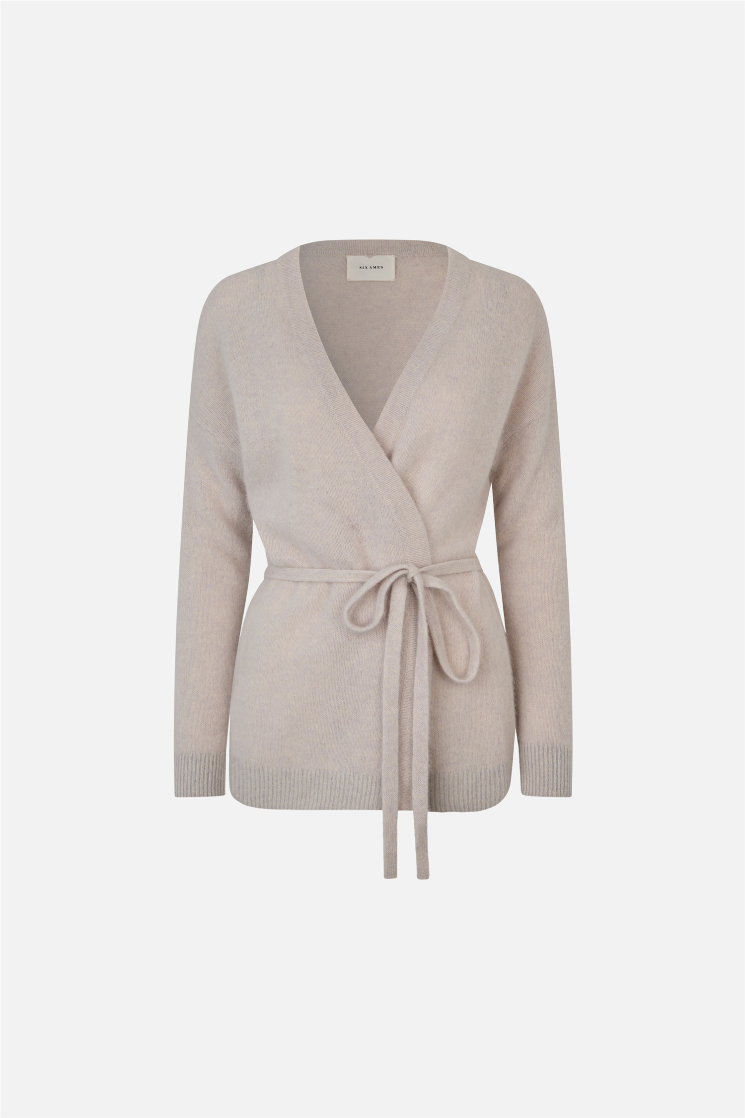 Ebba Cardigan Silver White Melangé.
