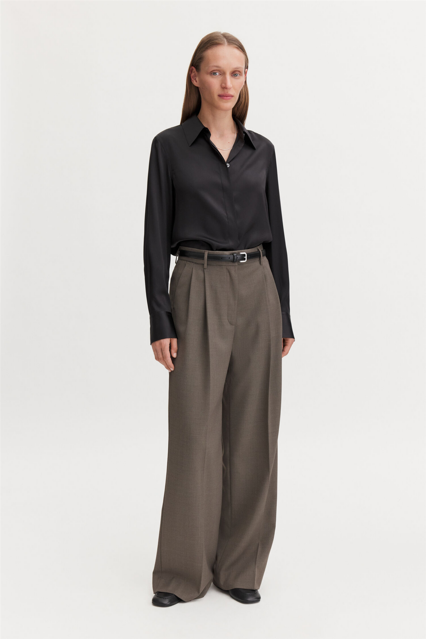 Darcey Wool Trousers Driftwood