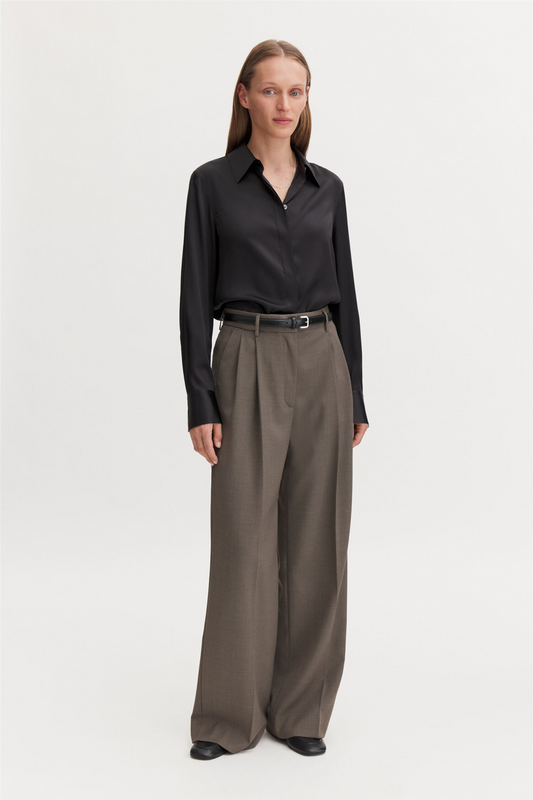 Darcey Wool Trousers Driftwood