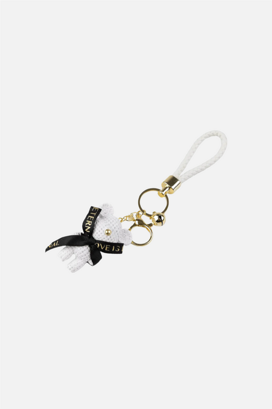 Teddy Bag Charm Off-White